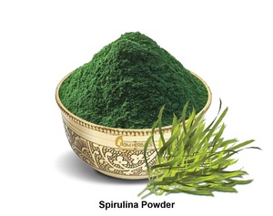 Poudre de spiruline pure la plus populaire, moutonnée finement, algue naturelle de qualité alimentaire 60%, pour smoothies, jus, recettes de santé, nutritionnelle - Product Image 1