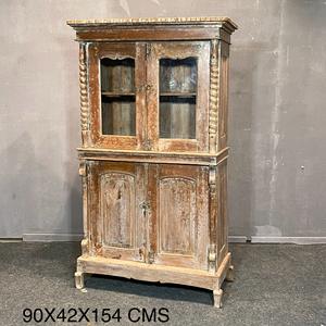 La Mejor Colección de Muebles Rústicos de Madera con Puerta de Vidrio, Muebles Hechos a Mano Vintage, Arte Antiguo del Himalaya - Product Image 1