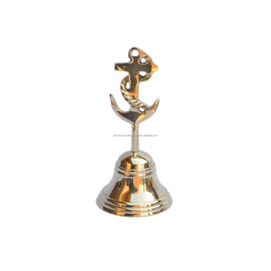 Campana de mano pulida y brillante, diseño de Metal y latón Vintage, lo mejor para Navidad y otras decoraciones festivas, campana colgante - Product Image 3