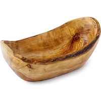 Bol de service en bois écologique avec finition en bois naturel, design contemporain pour la maison et la restauration