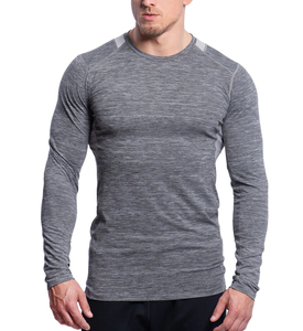 T-shirt de compression pour homme, manches courtes, tricoté, léger, respirant, séchage rapide, athlétique, pour la gym, entraînement, coupe classique - Product Image 4