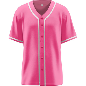 Maillot de baseball unisexe à fermeture éclair latérale, poche discrète, personnalisable, respirant, en maille, boutonné sur le devant, manches courtes - Product Image 4