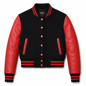 Chaqueta Universitaria de Cuero Personalizada, Estilo Letterman, Clase 2026, Regalos para Graduados, Unisex, con Logos, Estilo Pullover, Ropa Urbana, Resistente al Viento - Product Image 6