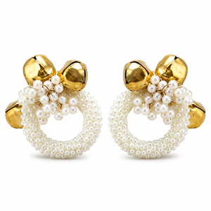 Anillos de Dedo Hechos a Mano con Perlas Ghungroo para Keertan, Pooja, Sunderkand Path, Ceremonia de Boda y Accesorios de Phera Nupcial para Mujeres - Product Image 1