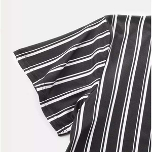 Conjuntos de Camisetas y Pantalones Cortos de Verano de Manga Corta con Contraste de Color, Marca Privada, Poliéster/Algodón, Dos Piezas, Bordados, Tejidos - Product Image 4