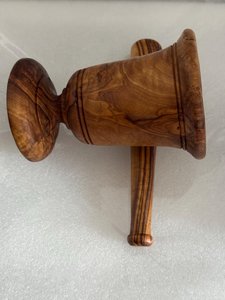 Ensemble mortier et pilon en bois artisanal pour broyer les herbes et les épices, outil manuel durable, vente en gros de mortiers et pilons - Product Image 5