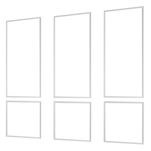 Kit de 3 panneaux de lambris en polystyrène légers, faciles à installer, imperméables, pour moulures murales, peignables - Product Image 1