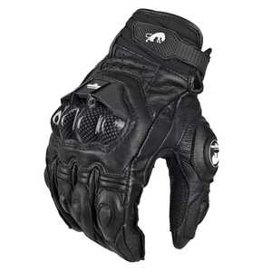 Gants en cuir Tuppan à doigts entiers, respirants, de haute qualité, noir, rouge, blanc, impression par sublimation, fermeture à boucle, cyclisme, hommes, été - Product Image 5