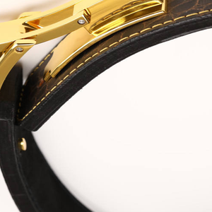 Ceinture de musculation à levier en cuir véritable épais, fermeture à levier en acier robuste, soutien lombaire confortable et sécurisé - Product Image 4