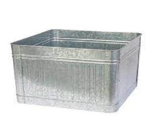 Direct Factory Sales Galvanized Tin Farmhouse Metal Oval Planter <b>Tubs</b> for Home and Hotel <b>Garden</b> Decoration Usage - Product Image 6