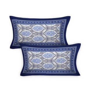 VILAKSH ENTERPRISES Ensemble de housse de couette en coton pur à imprimé floral, 7 pièces, taille double, 400TC, housses de coussin, usage domestique classique - Product Image 2