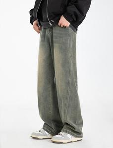 HANO 2024 Nouveau pantalon cargo droit en toile respirante pour femme, avec coutures à nœuds, taille mi-haute élastique, à lacets, non tissé, coupe ample, collection printemps - Product Image 4