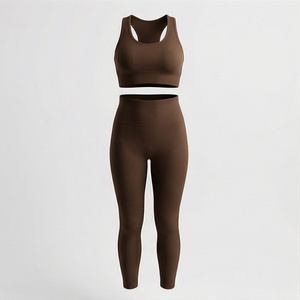 Conjunto de Yoga sin Costuras de Secado Rápido para Mujer, Sujetador Deportivo Reversible, Leggings Transpirables, Ropa Deportiva, Color Personalizado - Product Image 1