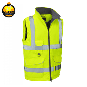 Veste polaire chaude pour hommes, haute visibilité, réfléchissante, vêtement de travail, gilet chauffant d'hiver, haute visibilité, réfléchissant - Product Image 3