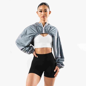 Veste coupe-vent épaisse imperméable à capuche zippée avec logo personnalisé, col réglable, fermeture éclair, pour femmes, vêtements d'extérieur - Product Image 1