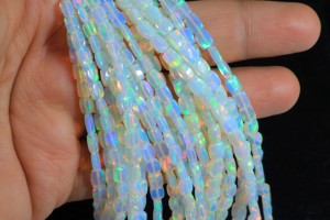 Authentic Ethiopian Opal <b>Cushion</b> Beads 4-7mm Size Welo Shiny <b>Rainbow</b> Flashy Opal 16 Inch Beads At Wholesale Suppliers - Product Image 6