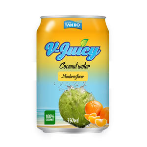 Boisson à l'eau de coco V-Juicy 330 ml, saveurs mangoustan, mangue, pomme verte, mandarine, raisin, en canette aluminium, fournisseur OEM - Product Image 5