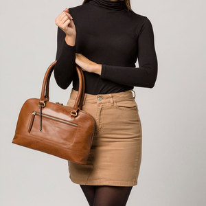 Bolso de Hombro de Cuero Genuino para Mujer con Logotipo Personalizado, Detalle de Borla con Cremallera, Bolso de Mano de Moda de Calidad de Lujo para Uso Diario y Viajes - Product Image 4