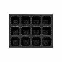 Plateau de propagation carré respirant en plastique HIPS avec trous de drainage pour semis de plantes, base de dôme de germination, fabriqué en Inde