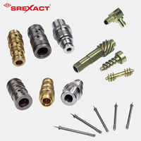Carcasa de Conector RF de Latón y Acero Inoxidable Mecanizada por CNC Personalizada, Torneado de Precisión para Mecanizado con Tolerancias Ajustadas (0.01-0.05mm)