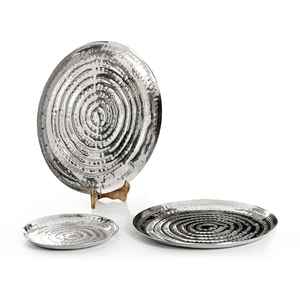 Nouveau Bol de Luxe en Métal Poli Fait Main, Plaqué Argent, Décoratif, Durable, de Designer, pour Salade - Product Image 1