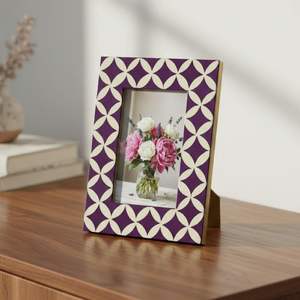 Cadre photo au design unique avec incrustation en résine et finition brillante en MDF, à prix très abordable. - Product Image 5