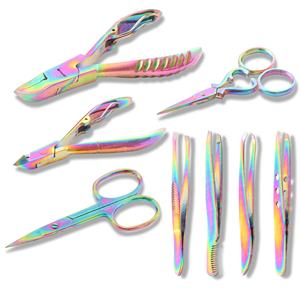 Coupe-ongles, lime à ongles, ciseaux, ensemble d'instruments de podologie en acier inoxydable de haute qualité - Product Image 1