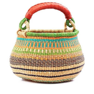 Cesta Bolga Duradera Hecha a Mano de Pasto Marino, Cesta de Almacenamiento Circular Ecológica para el Hogar, Moderna, Clásica, Multifuncional y Personalizable - Product Image 6