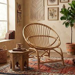 Chaise de salle à manger en rotin naturel – Meubles écologiques faits à la main pour une utilisation en intérieur et en extérieur - Product Image 6