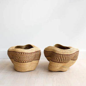 Unique Design <b>Seagrass</b> Storage <b>Basket</b> Functional Floor <b>Basket</b> for Home Organization - Product Image 4