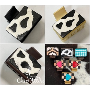 2026 Beautiful Genuine Cow Leather Hair Claw <b>Clip</b> Hair Accessories Fashionable Stylish <b>Clamps</b> for Women Perfect for Daily Use - Product Image 1
