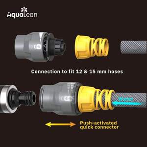 Connecteur de tuyau rapide avec contrôle de débit premium, outil de jardin, OEM ODM disponible, CNS 12 à 15 mm, Taïwan - Product Image 3
