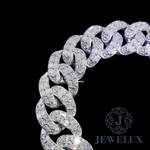 Premium Quality Moissanite <b>Silver</b> Tennis <b>Bracelet</b> for Unisex with High Brilliance Stones Gift Export Competitive Wholesale Price - Product Image 2
