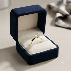 แหวนหมั้นเพชรโมอิสซาไนต์ทรงโซลิแทร์แบบสั่งทำพิเศษสองสีทอง 14K หรูหรา น่ารัก ประดับเพชรแบบหนามเตย สำหรับผู้หญิง ของขวัญวันครบรอบแต่งงาน งานเลี้ยง - Product Image 4