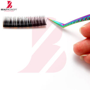 Pinces à cils pointues pour femmes, haute précision, utilisées dans les salons, formes droites et courbées, multicolores, pour extensions de cils - Product Image 4