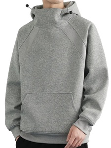 สเวตเตอร์มีฮู้ดของผู้ชายเสื้อกันหนาวแบบสวมหัวสีเทา/ดำมีซิปด้านหน้าปิดลำลองเล่นกีฬาสวมใส่ทุกวัน - Product Image 3