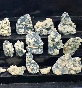 Spécimens d'apophylite vert foncé d'Inde, Maharashtra, meilleur cluster de spécimens naturels - Product Image 2