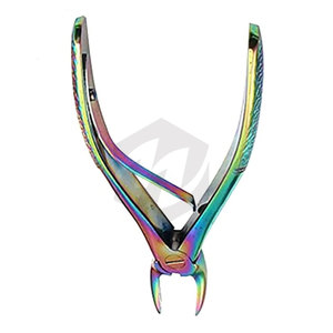 Forceps d'extraction dentaire manuels en acier inoxydable de haute qualité, multicolores arc-en-ciel, instruments pédiatriques - Product Image 5