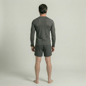 Chemises de protection anti-UV pour hommes à manches longues, respirantes, à séchage rapide, compressives, écologiques, antibactériennes, en spandex/polyester, personnalisables OEM - Product Image 2