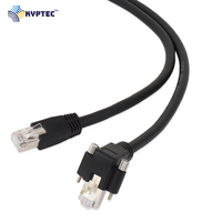 Câble de caméra de vision industrielle GigE CAT6 RJ45 avec connecteur à visser à angle droit pour une transmission de données stable