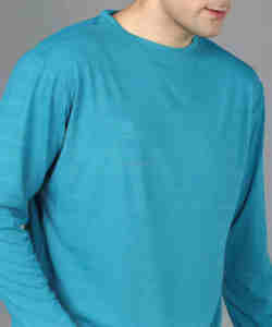 เสื้อยืดคอกลมแขนยาวผู้ชายผ้าฝ้าย 100% แบบริงเกอร์ พิมพ์ลายด้านหลัง แห้งเร็ว ระบายอากาศดี เป็นมิตรกับสิ่งแวดล้อม สตรีทแวร์ คุณภาพสูง - Product Image 4