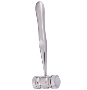 Maillet chirurgical 190 mm (7 1/2 po) 25 mm en acier inoxydable de qualité A+ avec tête en caoutchouc, marteau orthopédique dentaire pour os, outil manuel à usage hospitalier - Product Image 3