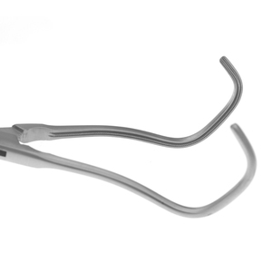 Pinzas para tejidos Babcock, acero inoxidable, anguladas, atraumáticas, para cirugía intestinal, con bloqueo manual de trinquete, CE ISO - Product Image 1