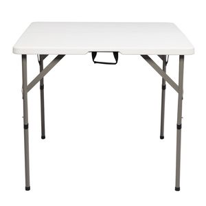 Tavolo pieghevole quadrato da 34 pollici in polietilene soffiato (solo tavolo) - Product Image 6