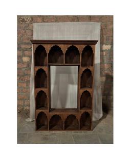 Estantería de Madera con Múltiples Estantes en Forma de Arco, Mueble de Almacenamiento y Exhibición para Libros, para Sala de Estar, Oficina, Estudio, Hogar - Product Image 4