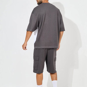 Ensemble sportif pour homme, ensemble 2 pièces été, t-shirts à manches courtes et shorts, tenue décontractée d'été, léger et respirant - Product Image 2