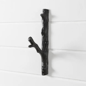 Vertical Branch <b>Coat</b> <b>Hook</b> Matte Black Rustic Twig Wall Hanger for <b>Coats</b> & Hat Black for Rustic Modern Interiors & Boutique Hotel - Product Image 6