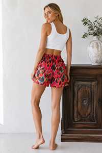 Women's White Cotton/Spandex Board Shorts <b>Elastic</b> Waist Mid Rise Quick Dry Eco-Friendly Breathable Casual Regular Fit 240g - Product Image 3