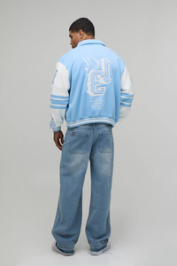 Veste de baseball classique pour homme, style universitaire, veste bomber, vêtement d'extérieur décontracté, qualité supérieure - Product Image 4