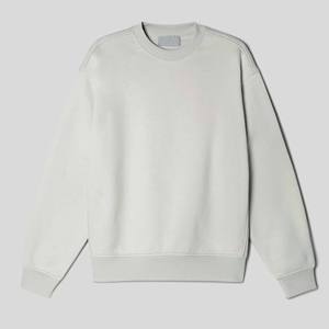 เสื้อสเวตเชิ้ตผ้าฟลีซหนา 450 กรัม คอกลม ทรงหลวม ไหล่ตก แบบเรียบง่าย รับผลิตตามสั่งจากโรงงาน - Product Image 4
